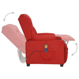 Fauteuil de massage Rouge bordeaux Similicuir