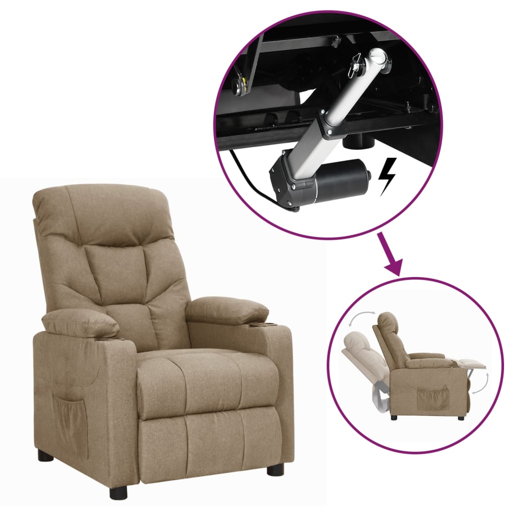 Fauteuil Taupe Tissu