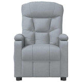 Fauteuil de massage inclinable Gris clair Tissu