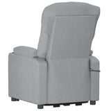 Fauteuil de massage inclinable Gris clair Tissu