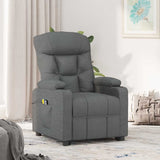 Fauteuil de massage inclinable Gris foncé Tissu