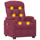 Fauteuil de massage Rouge bordeaux Tissu