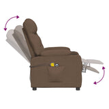 Fauteuil de massage Marron Tissu
