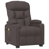 Fauteuil de massage Marron foncé Tissu