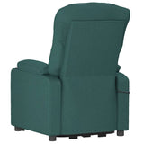 Fauteuil de massage Vert foncé Tissu