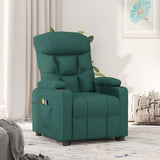 Fauteuil de massage Vert foncé Tissu