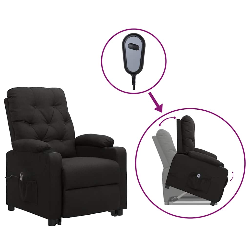 Fauteuil Noir Tissu