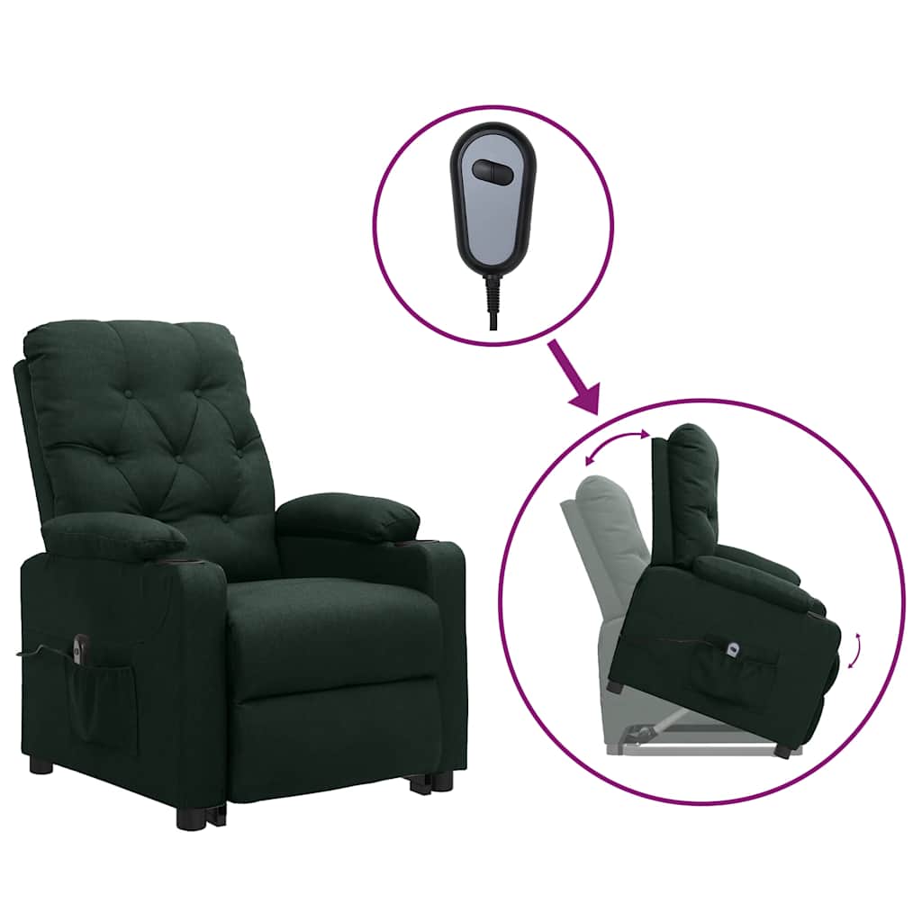 Fauteuil Vert foncé Tissu