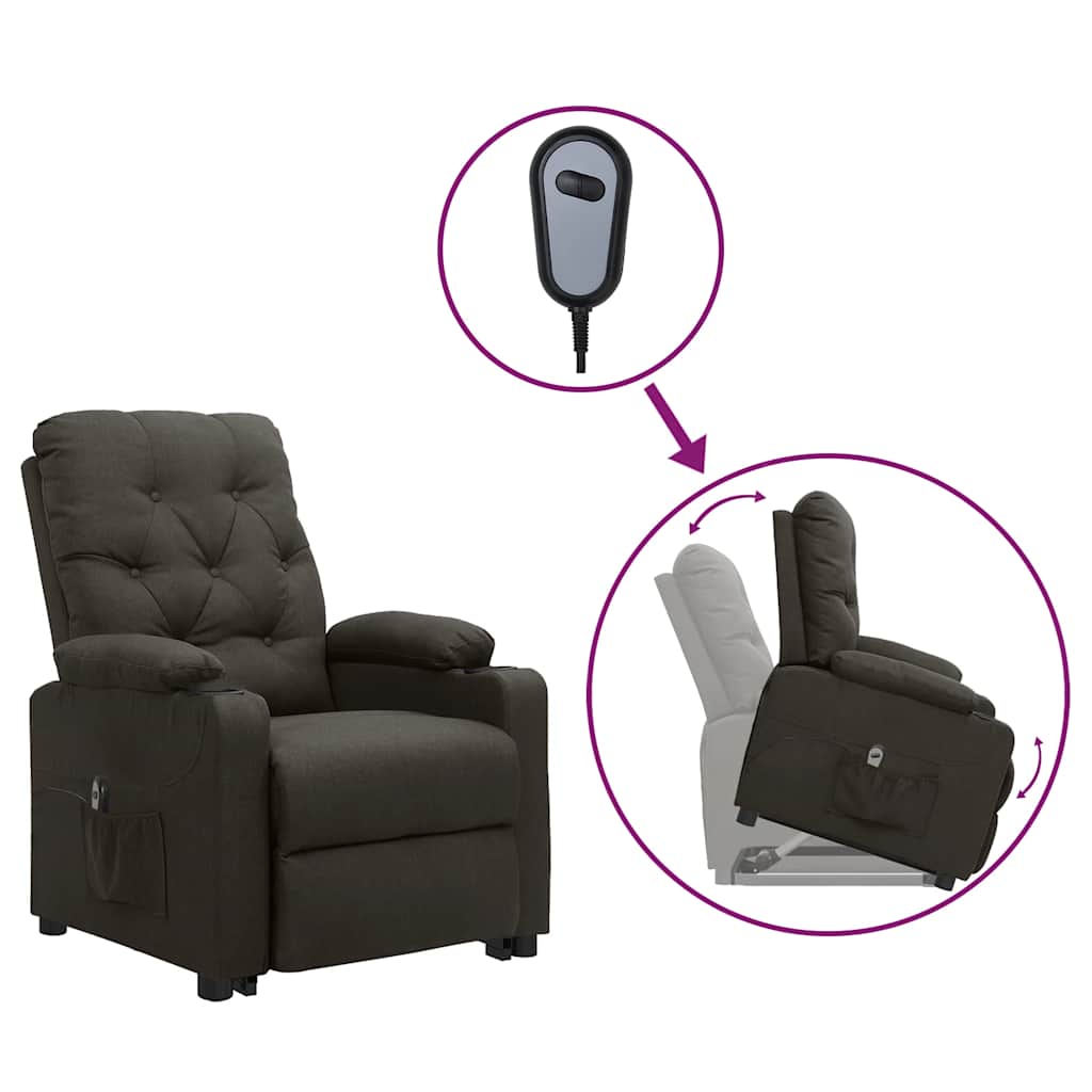 Fauteuil Taupe Tissu