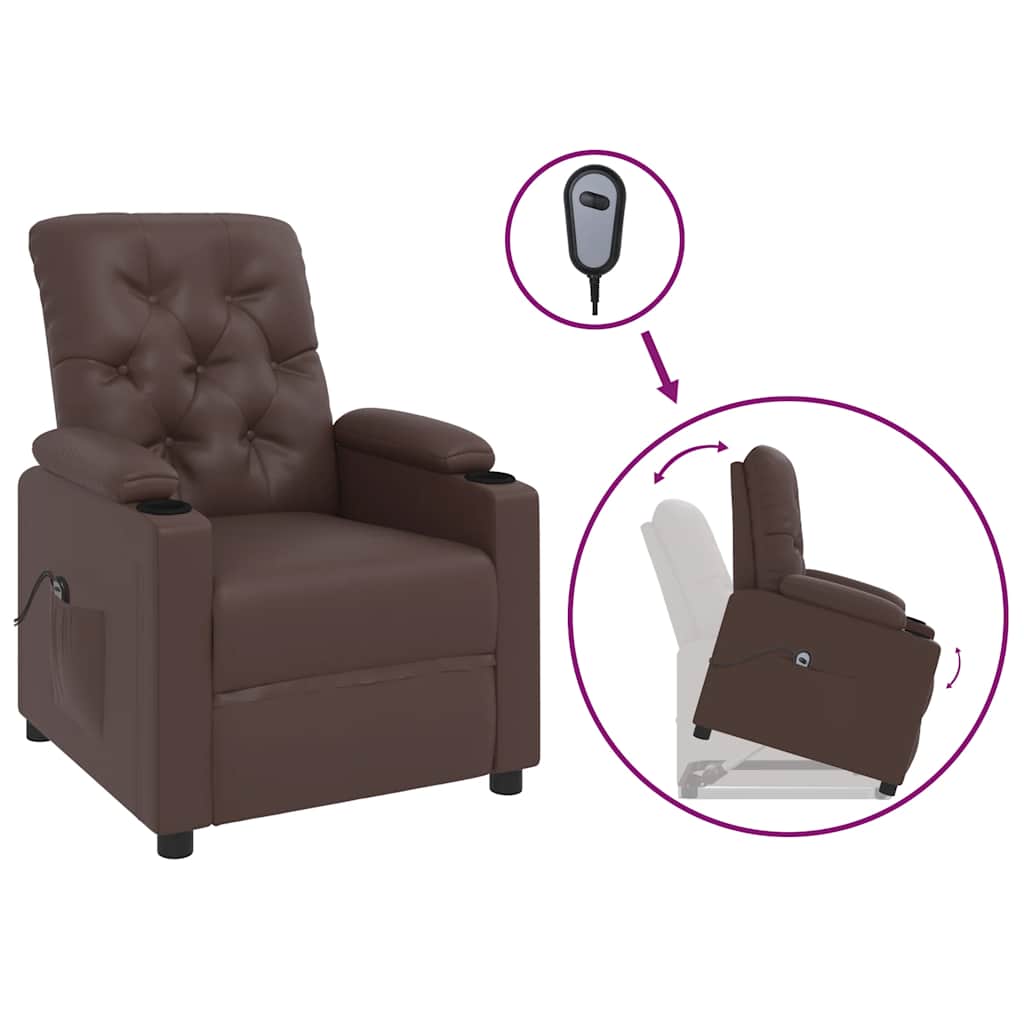 Fauteuil Marron Similicuir
