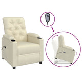 Fauteuil Crème Similicuir