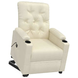 Fauteuil Crème Similicuir
