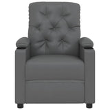 Fauteuil Gris Similicuir