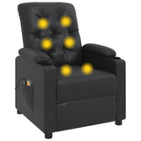 Fauteuil de massage Noir Similicuir