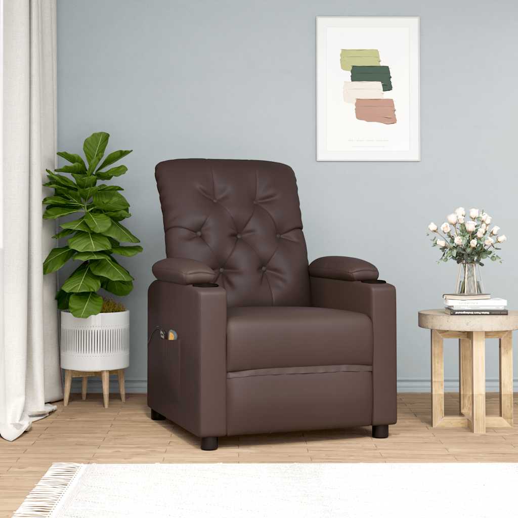 Fauteuil de massage Marron Similicuir