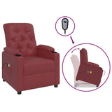 Fauteuil de massage Rouge bordeaux Similicuir