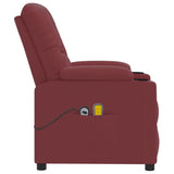 Fauteuil de massage Rouge bordeaux Similicuir