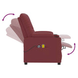 Fauteuil de massage Rouge bordeaux Similicuir