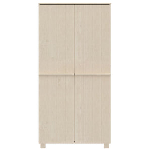 Garde-robe HAMAR Marron miel 89x50x180 cm Bois massif de pin