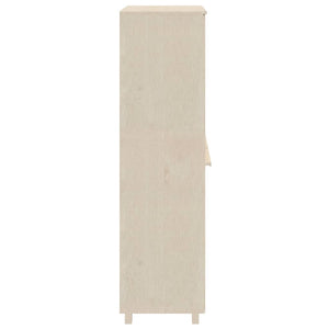 Garde-robe HAMAR Marron miel 89x50x180 cm Bois massif de pin