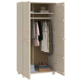 Garde-robe HAMAR Marron miel 89x50x180 cm Bois massif de pin