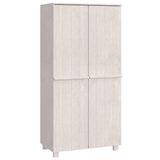 Garde-robe HAMAR Blanc 89x50x180 cm Bois massif de pin