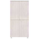 Garde-robe HAMAR Blanc 89x50x180 cm Bois massif de pin