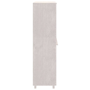 Garde-robe HAMAR Blanc 89x50x180 cm Bois massif de pin