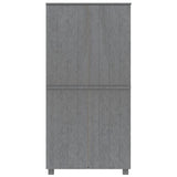 Garde-robe HAMAR Gris foncé 89x50x180 cm Bois massif de pin