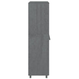 Garde-robe HAMAR Gris foncé 89x50x180 cm Bois massif de pin