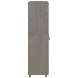 Garde-robe HAMAR Gris clair 89x50x180 cm Bois massif de pin