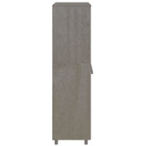 Garde-robe HAMAR Gris clair 89x50x180 cm Bois massif de pin