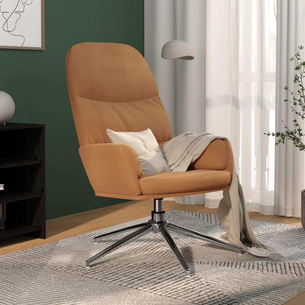 Chaise de relaxation Taupe Similicuir daim