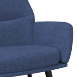 Chaise de relaxation Bleu Tissu