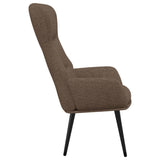 Chaise de relaxation Taupe Tissu