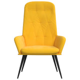 Chaise de relaxation Jaune moutarde Velours