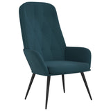 Chaise de relaxation Bleu Velours