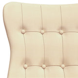 Chaise de relaxation Crème Tissu
