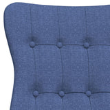 Chaise de relaxation Bleu Tissu