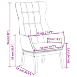 Chaise de relaxation Bleu Tissu