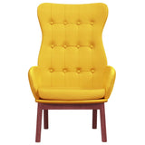 Chaise de relaxation Jaune moutarde Tissu