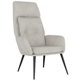 Chaise de relaxation Gris clair Similicuir daim