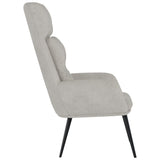 Chaise de relaxation Gris clair Similicuir daim