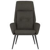 Chaise de relaxation Gris foncé Similicuir daim