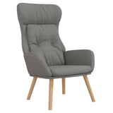 Chaise de relaxation Gris clair Tissu
