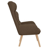 Chaise de relaxation Marron Tissu