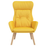 Chaise de relaxation Jaune moutarde Tissu