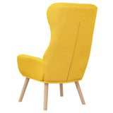 Chaise de relaxation Jaune moutarde Tissu