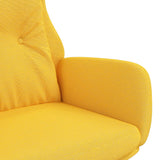 Chaise de relaxation Jaune moutarde Tissu