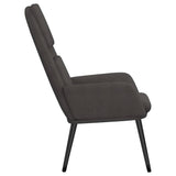 Chaise de relaxation Gris foncé Tissu